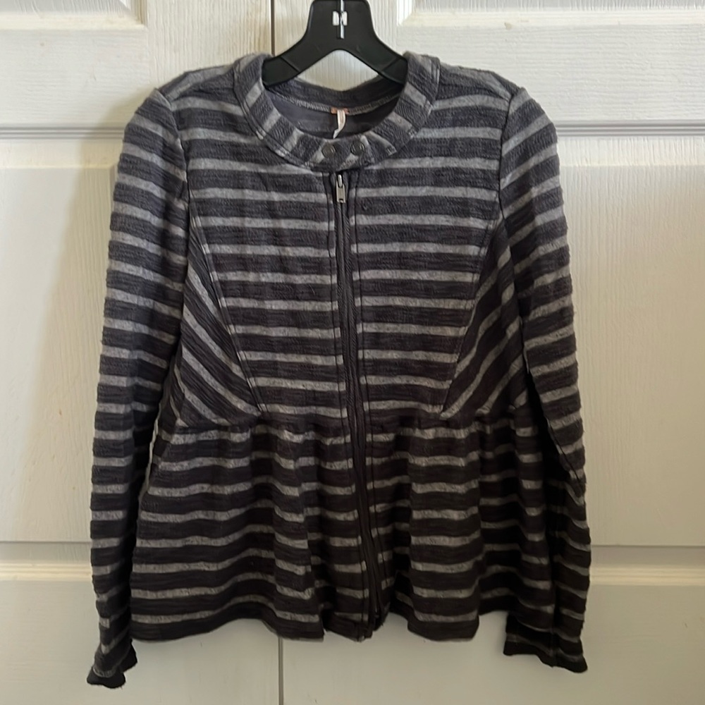 Free People stripped jacket
